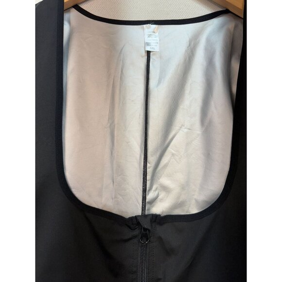 Womens Thermal Sweat Bodysuit Shapewear Size 3XL Black Short-Sleeve Compression - Picture 4 of 13